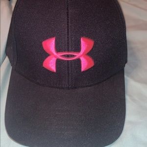Under Armour Hat w/ hot pink logo